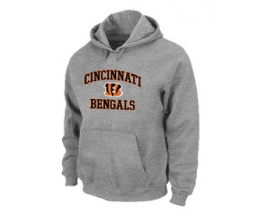 Cincinnati Bengals Heart & Soul Pullover Hoodie Grey