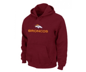 Denver Broncos Authentic Logo Pullover Hoodie RED