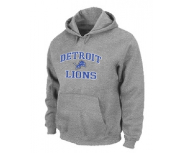 Detroit Lions Heart & Soul Pullover Hoodie Grey
