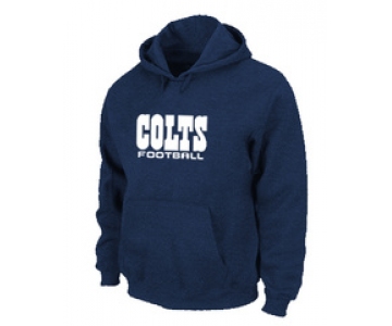 Indianapolis Colts Authentic font Pullover Hoodie D.Blue