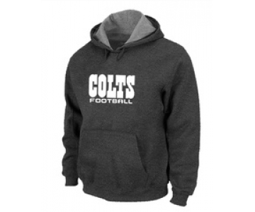 Indianapolis Colts Authentic font Pullover Hoodie D.Grey
