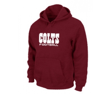 Indianapolis Colts Authentic font Pullover Hoodie Red