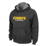Kansas City Chiefs Authentic font Pullover Hoodie D.Grey