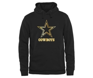 Mens Dallas Cowboys Pro Line Black Gold Collection Pullover Hoodie