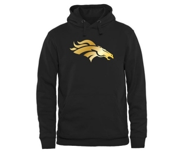 Mens Denver Broncos Pro Line Black Gold Collection Pullover Hoodie