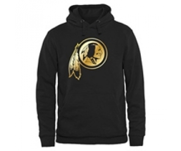 Mens Washington Redskins Pro Line Black Gold Collection Pullover Hoodie