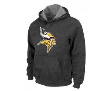 Minnesota Vikings Logo Pullover Hoodie D.Grey