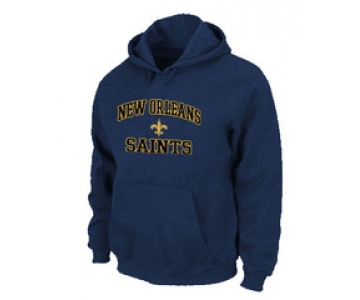 New Orleans Sains Heart & Soul Pullover Hoodie D.Blue