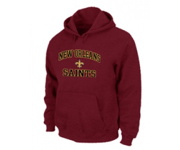 New Orleans Sains Heart & Soul Pullover Hoodie RED