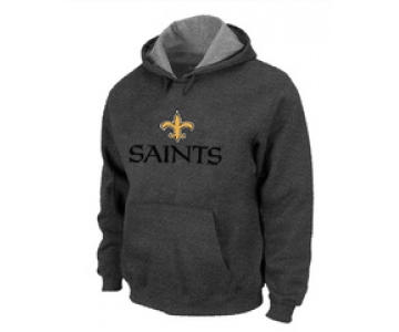 New Orleans Saints Authentic Logo Pullover Hoodie D.Grey