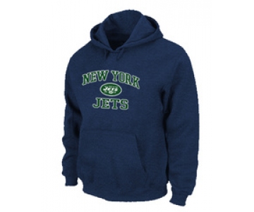 New York Jets Heart & Soul Pullover Hoodie D.Blue