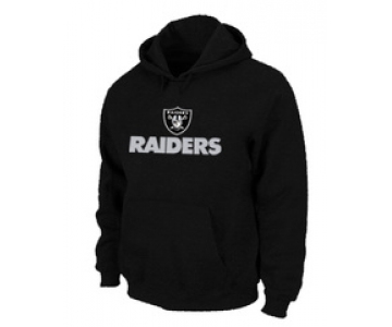 Oakland Raiders Authentic Logo Pullover Hoodie Black