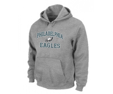 Philadelphia Eagles Heart & Soul Pullover Hoodie Grey