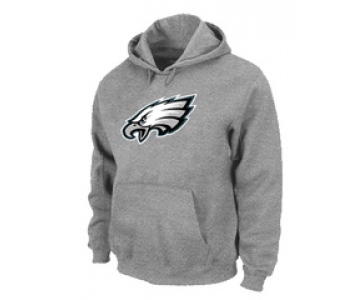 Philadelphia Eagles Logo Pullover Hoodie Grey