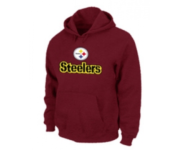Pittsburgh Steelers Authentic Logo Pullover Hoodie RED