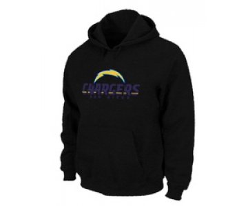San Diego Chargers Authentic Logo Pullover Hoodie Black