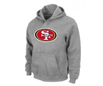 San Francisco 49ers Logo Pullover Hoodie Grey