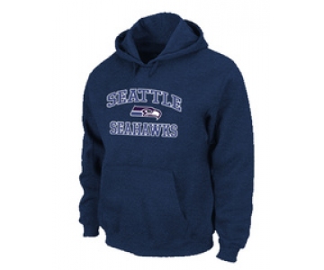 Seattle Seahawks Heart & Soul Pullover Hoodie Black D.Blue