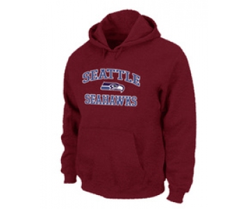 Seattle Seahawks Heart & Soul Pullover Hoodie Black RED