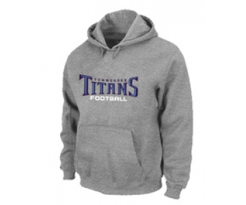 Tennessee Titans Authentic font Pullover Hoodie Grey