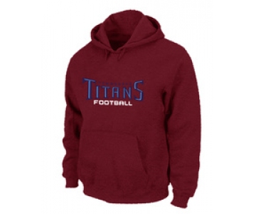 Tennessee Titans Authentic font Pullover Hoodie Red