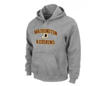 Washington Red Skins Heart & Soul Pullover Hoodie Grey