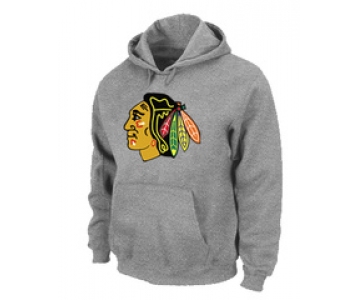 NHL Chicago Blackhawks Big & Tall Logo Pullover Hoodie Grey