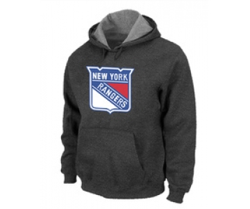 NHL New York Rangers Big & Tall Logo Pullover Hoodie D.Grey