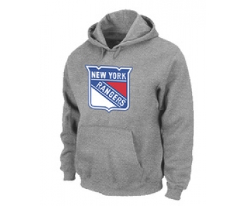 NHL New York Rangers Big & Tall Logo Pullover Hoodie Grey