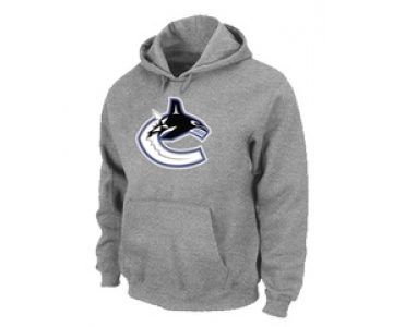 NHL Vancouver Canucks Orange Big & Tall Logo Pullover Hoodie Grey