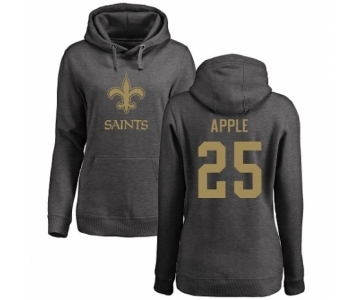 NFL Women's Nike New Orleans Saints #25 Eli Apple Ash One Color Pullover Hoodie