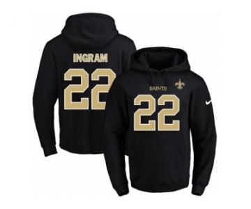 Nike New Orleans Saints #22 Mark Ingram Black Name & Number Pullover NFL Hoodie