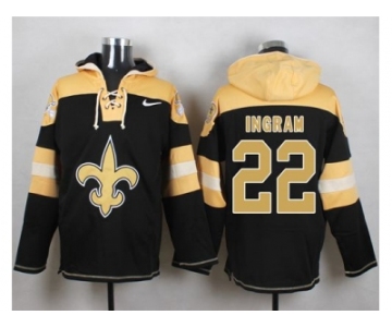 Nike New Orleans Saints #22 Mark Ingram Black Player Pullover Hoodie