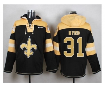 Nike New Orleans Saints #31 Jairus Byrd Black Player Pullover Hoodie