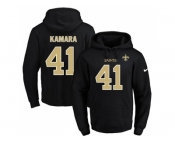 Nike New Orleans Saints #41 Alvin Kamara Black Name & Number Pullover NFL Hoodie