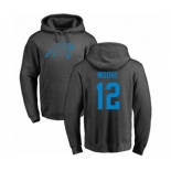 NFL Nike Carolina Panthers #12 DJ Moore Ash One Color Pullover Hoodie