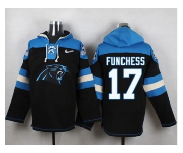 Nike Carolina Panthers #17 Devin Funchess Black Player Pullover NFL Hoodie