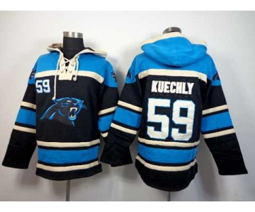 nike nfl jerseys carolina panthers #59 kuechly blue-black[pullover hooded sweatshirt]