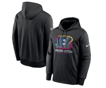 Men's Cincinnati Bengals Black 2024 Crucial Catch Club Pullover Hoodie