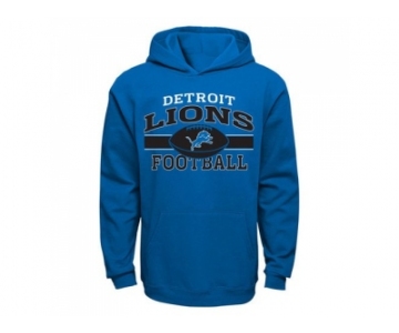 Detroit Lions Light Blue Long Pass Pullover Hoodie