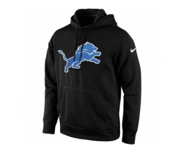 Men's Detroit Lions Nike Black KO Logo Essential Hoodie