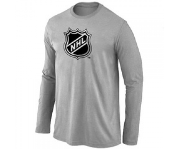 NHL Big & Tall Logo Light grey Long Sleeve T-Shirt