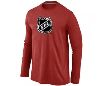 NHL Big & Tall Logo Red Long Sleeve T-Shirt