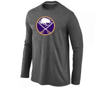 NHL Buffalo Sabres Big & Tall Logo D.Grey Long Sleeve T-Shirt