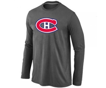 NHL Montréal Canadiens Big & Tall Logo D.Grey Long Sleeve T-Shirt