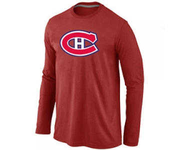 NHL Montréal Canadiens Big & Tall Logo red Long Sleeve T-Shirt