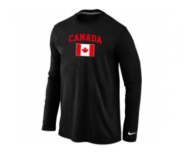 Nike 2014 Olympics Canada Flag Collection Locker Room Long Sleeve T-Shirt Black