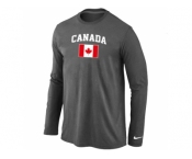 Nike 2014 Olympics Canada Flag Collection Locker Room Long Sleeve T-Shirt D.Grey