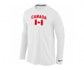 Nike 2014 Olympics Canada Flag Collection Locker Room Long Sleeve T-Shirt White