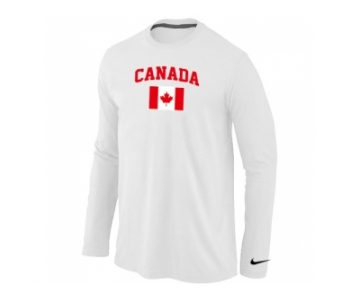 Nike 2014 Olympics Canada Flag Collection Locker Room Long Sleeve T-Shirt White